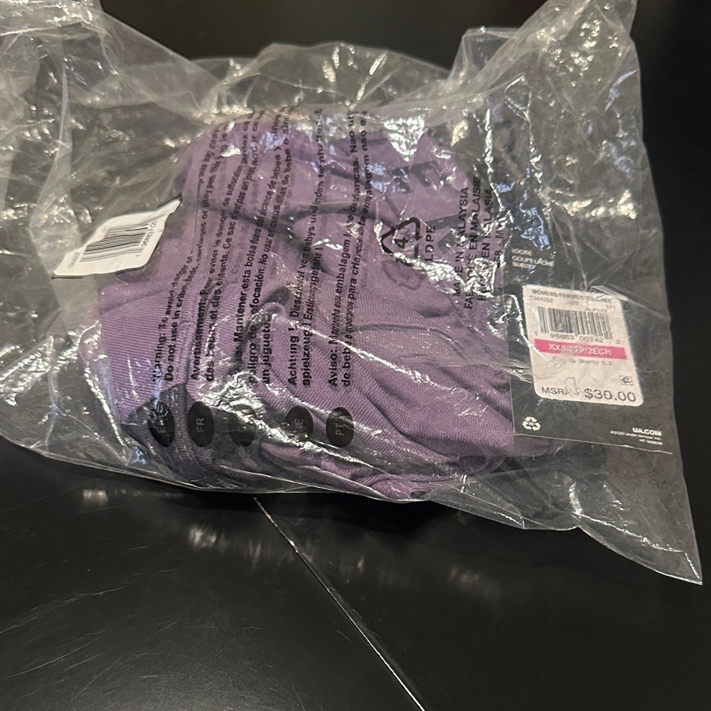 Under Armour Women's Athletic Shorts in Purple - Picture 2 of 3